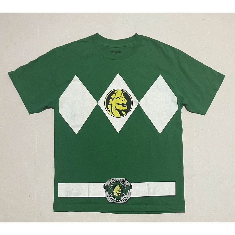Power‎ Rangers Green Ranger Mens T-Shirt Size Medium Mighty Morphin Tommy Oliver